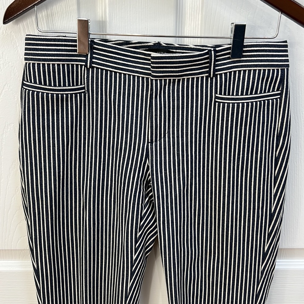 Banana Republic “Sloan” Blue and White Striped Dress Pant, size 2 - Picture 2 of 12